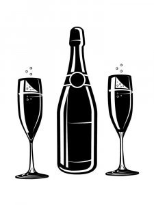 Трафарет Бутылки 14