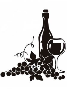 Трафарет Бутылки 17