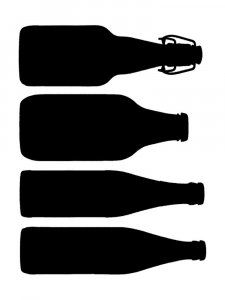 Трафарет Бутылки 5