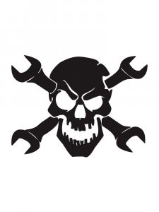 Трафарет Черепа 10