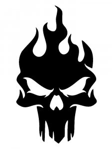 Трафарет Черепа 17