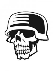 Трафарет Черепа 19