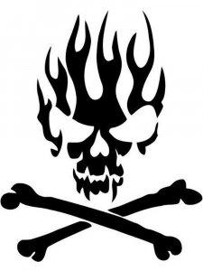 Трафарет Черепа 2