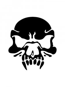 Трафарет Черепа 20