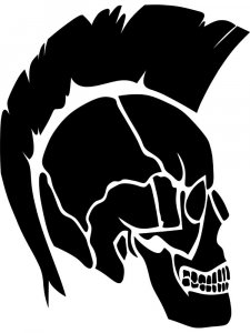 Трафарет Черепа 3