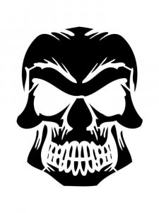 Трафарет Черепа 5