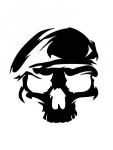 Трафарет Черепа 7