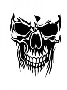 Трафарет Черепа 8