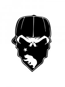 Трафарет Черепа 9