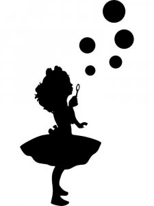 Трафарет Девочки 11