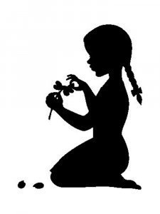 Трафарет Девочки 13