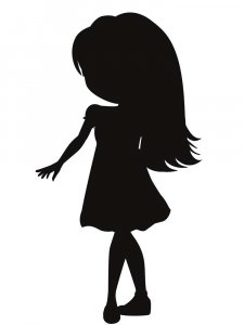 Трафарет Девочки 14