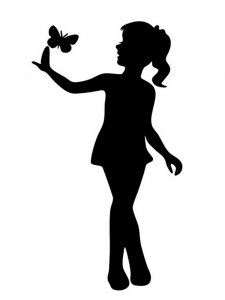 Трафарет Девочки 15