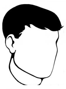 Трафарет Головы 28