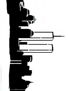 Трафарет Города 11