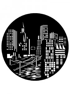 Трафарет Города 24