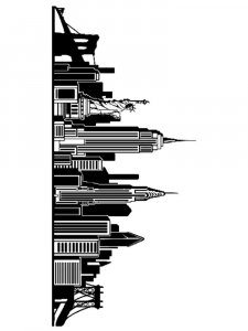 Трафарет Города 9