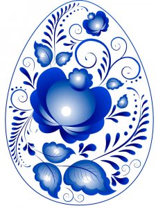 Трафарет Гжель 8