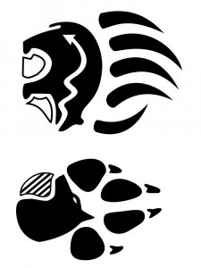 Трафарет Лапы 1