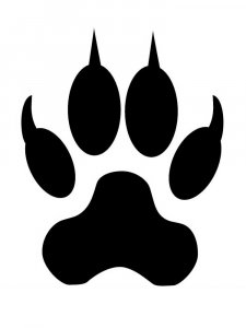 Трафарет Лапы 10