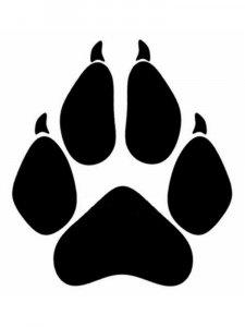 Трафарет Лапы 11