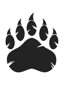 Трафарет Лапы 16