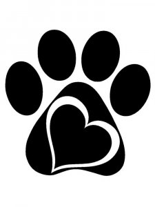 Трафарет Лапы 2