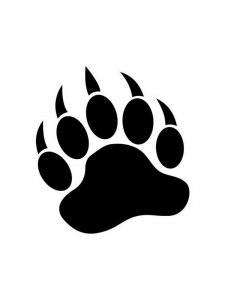 Трафарет Лапы 5