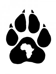 Трафарет Лапы 6