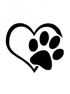 Трафарет Лапы 8