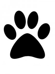 Трафарет Лапы 9