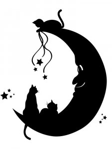 Трафарет Месяца 14