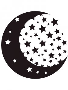 Трафарет Месяца 23