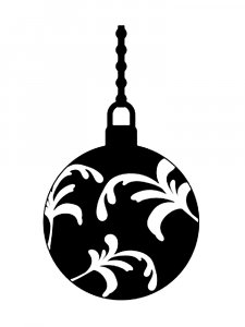 Трафарет на окна к новому году 32