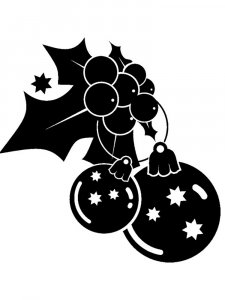 Трафарет на окна к новому году 36