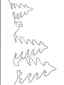 Трафарет на окна к новому году 1