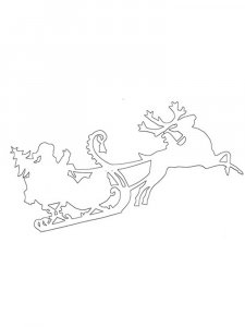 Трафарет на окна к новому году 18