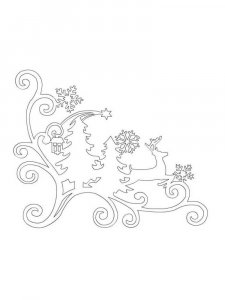 Трафарет на окна к новому году 20