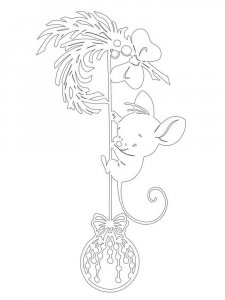 Трафарет на окна к новому году 24