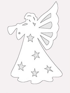 Трафарет на окна к новому году 7