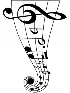 Трафарет Ноты 10