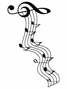 Трафарет Ноты 13