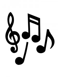 Трафарет Ноты 17