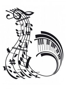 Трафарет Ноты 8