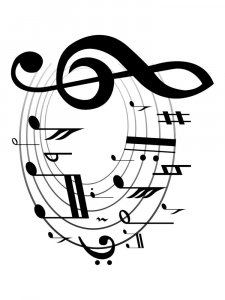 Трафарет Ноты 9