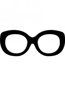 Трафарет очков 10