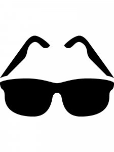 Трафарет очков 13