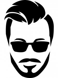 Трафарет очков 15