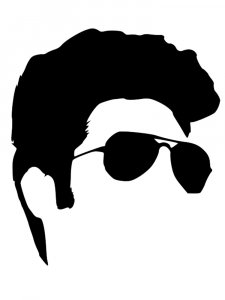 Трафарет очков 18