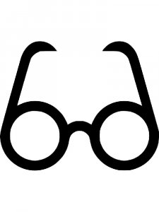 Трафарет очков 2
